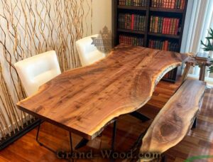 ساخت میز تنه درختی