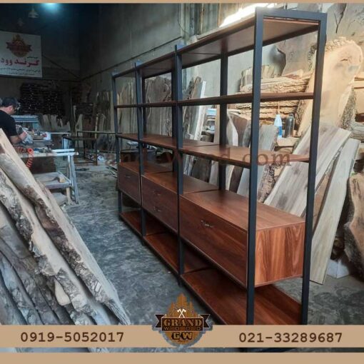خرید کتابخانه ترکیبی ام ای اف و فلزی