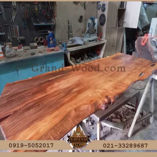 ساخت صفحه اسلب یکپارچه روستیک چوب توسکا 250 ساله