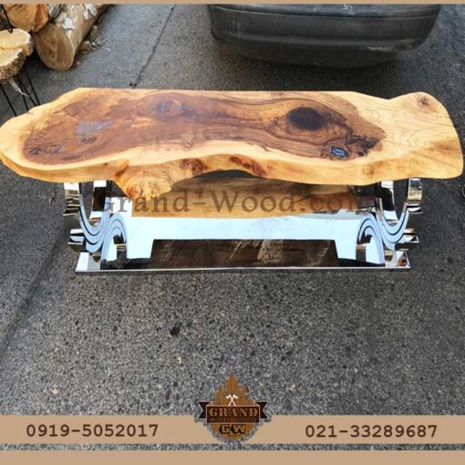 ساخت میز تلویزیون روستیک چوبی جدید