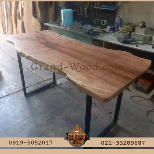 میز بار روستیک چوب چنار پاییزی