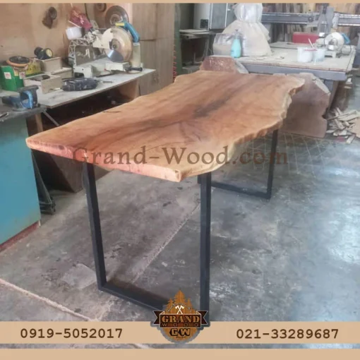 میز بار روستیک تنه درخت جنگلی