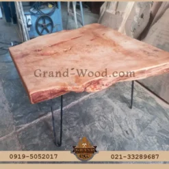 جلو مبلی چوب تنه درخت توسکا