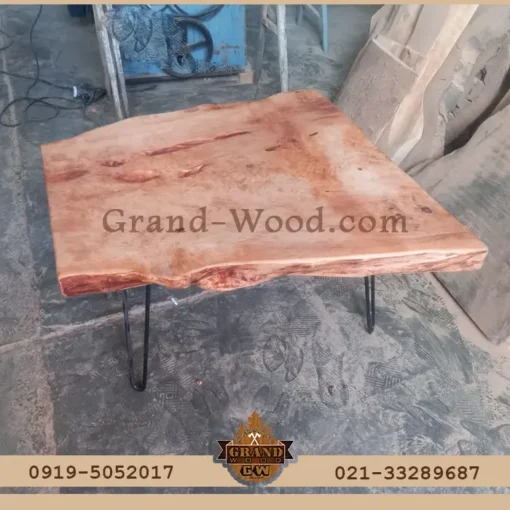 سازنده میز جلو مبلی چوب توسکا روستیک در تهران