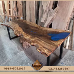 میز ناهار خوری ۱۲ نفره اسلب روستیک گردو ۲۵۰ ساله