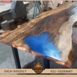 خرید میز غذا خوری ۱۲ نفره اسلب روستیک گردو ۲۵۰ ساله