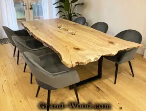 میز ناهار حوری روستیک تنه درختی