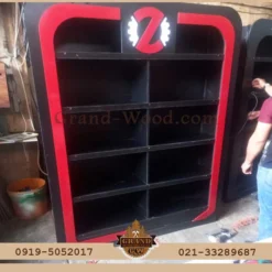 پروژه نجاری ساخت استند فروشگاهی شرکت زرین قطعه سبحان