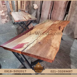 خرید میز کنفرانس روستیک چوب توسکا ابلغ رزین اپوکسی