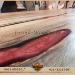 میز کنفرانس روستیک تنه درخت توسکا با دوام عالی