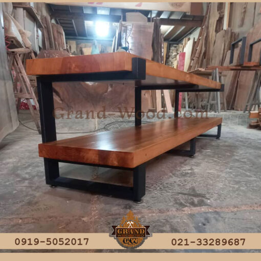میز tv چوبی روستیک
